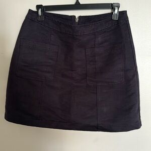 Suede skirt